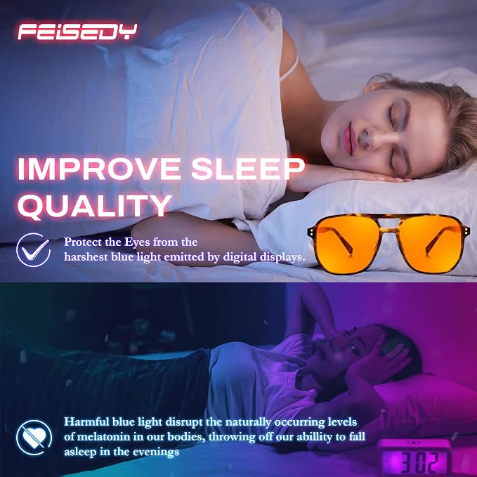 FEISEDY Blue Light Glasses G2835